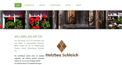 Desktop Screenshot of holzbauschleich.de