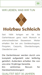 Mobile Screenshot of holzbauschleich.de
