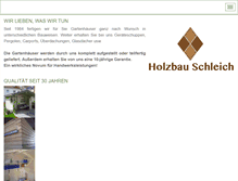 Tablet Screenshot of holzbauschleich.de